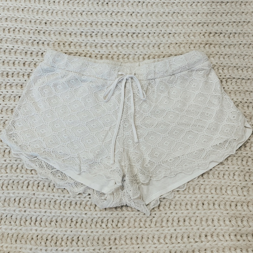 White Lounge Shorts